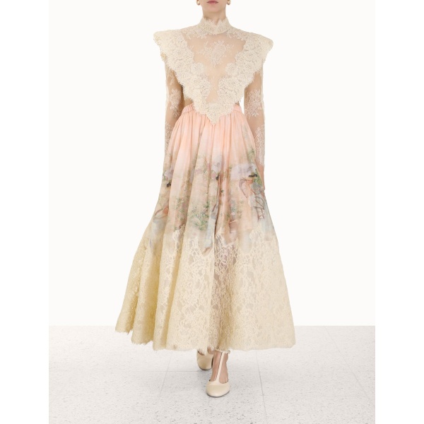 Zimmermann Lyrical Corded Lace Gown