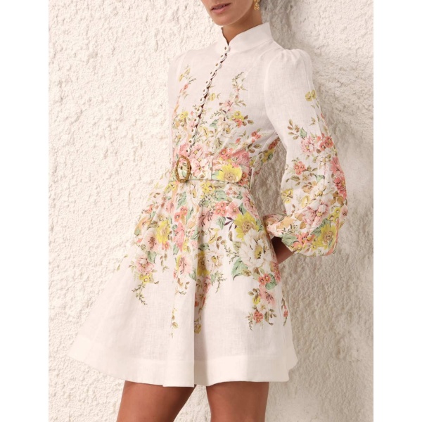 Zimmermann Matchmaker Buttoned Mini Dress
