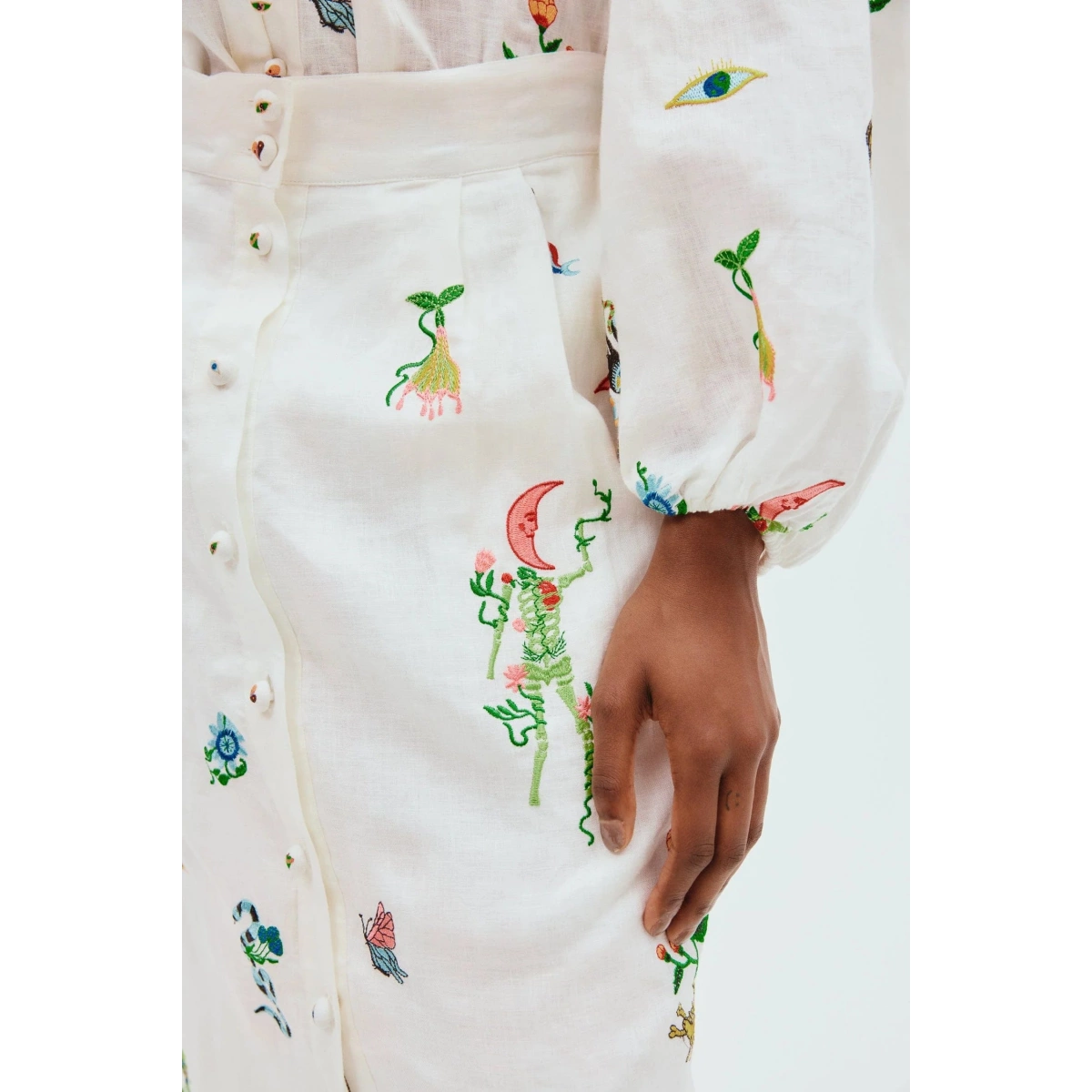 Alemais Atticus Embroidered Shirt