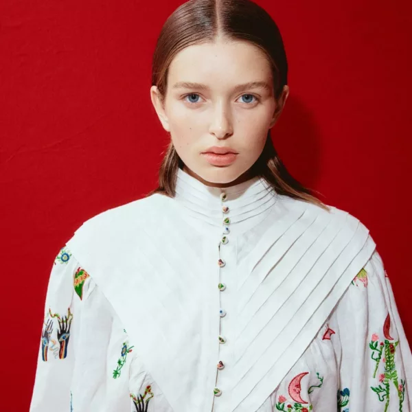 Alemais Atticus Embroidered Shirt