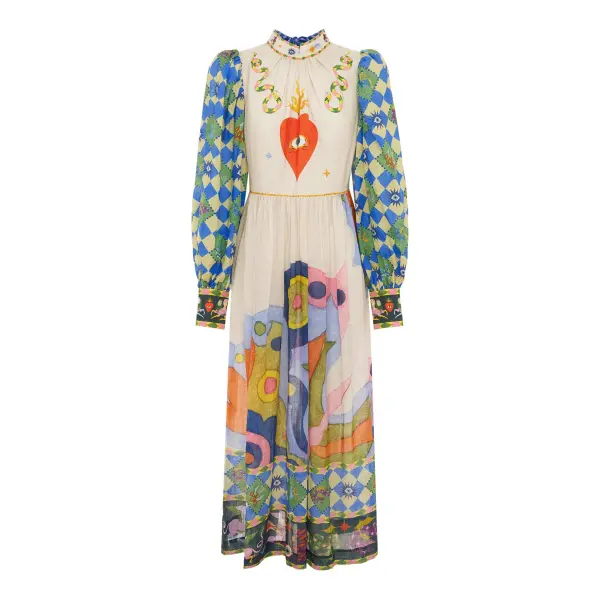Alemais Lou Balloon Sleeve Dress