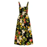 Borgo-de-Nor-Ninet-Cotton-Midi-Dress-Lemon-Bouquet-Black-6