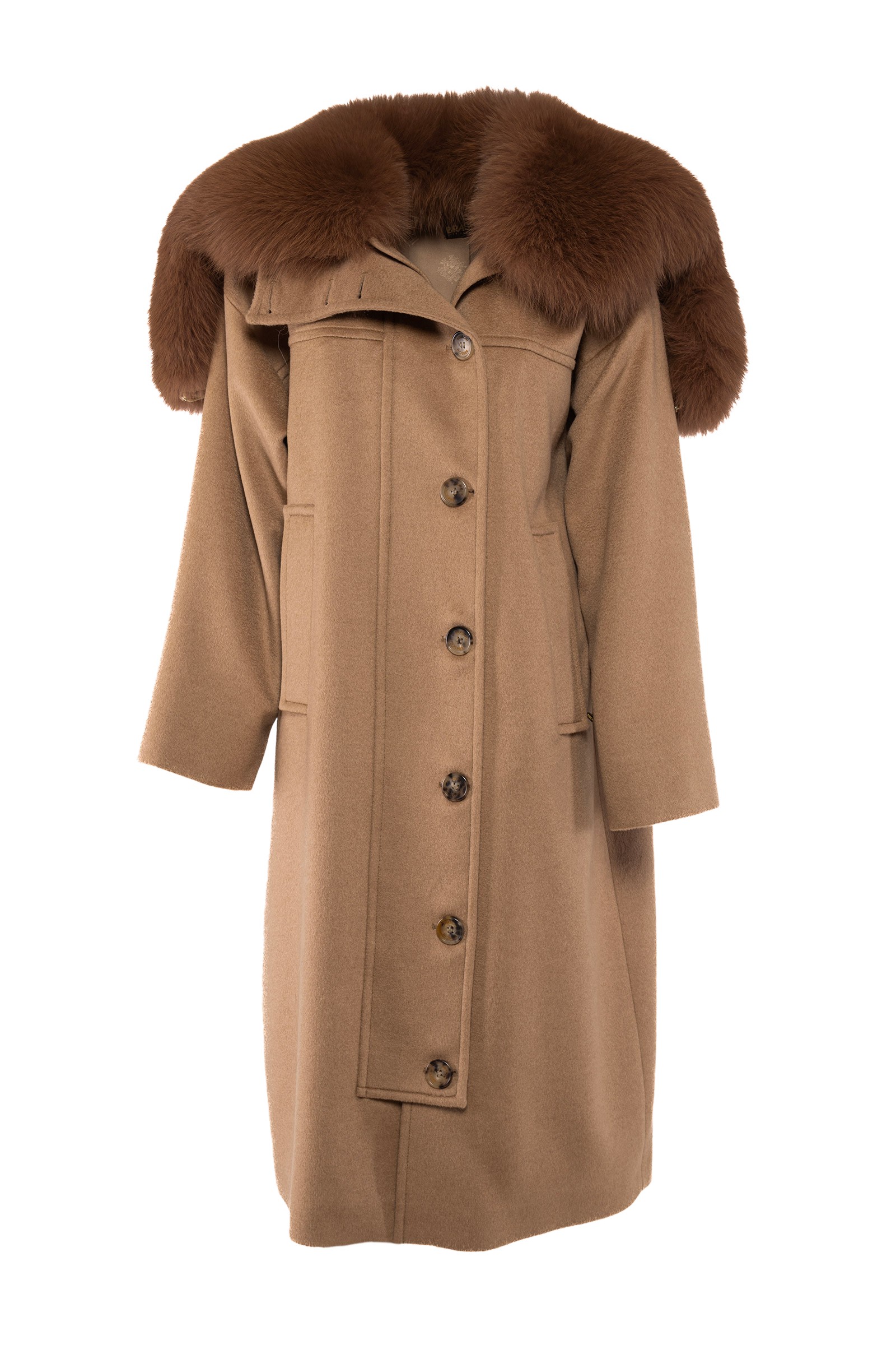 コート FABIANA FILIPPI Woman Coat Rope CTD215F240L508 VR1 Fabiana Filippi Wool Coat | Neutrals | FARFETCH