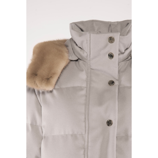 Beige Mink fur Jackets