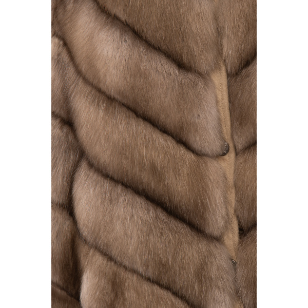 Beige Sable fur Jackets