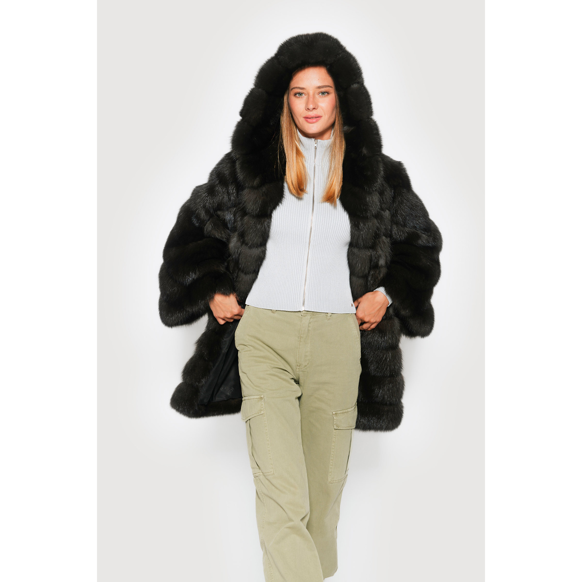 Black Sable fur Coats