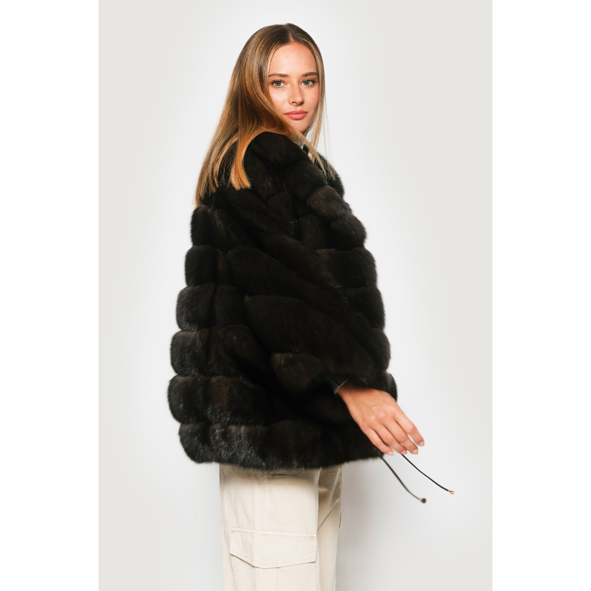 Black Sable fur Jackets