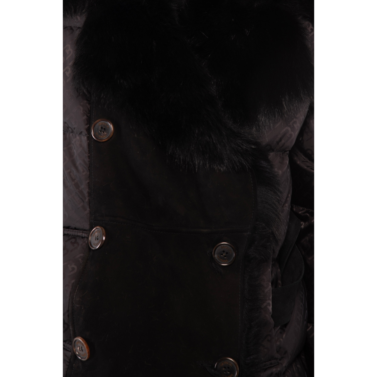 Black Shearling Coat fur Jackets