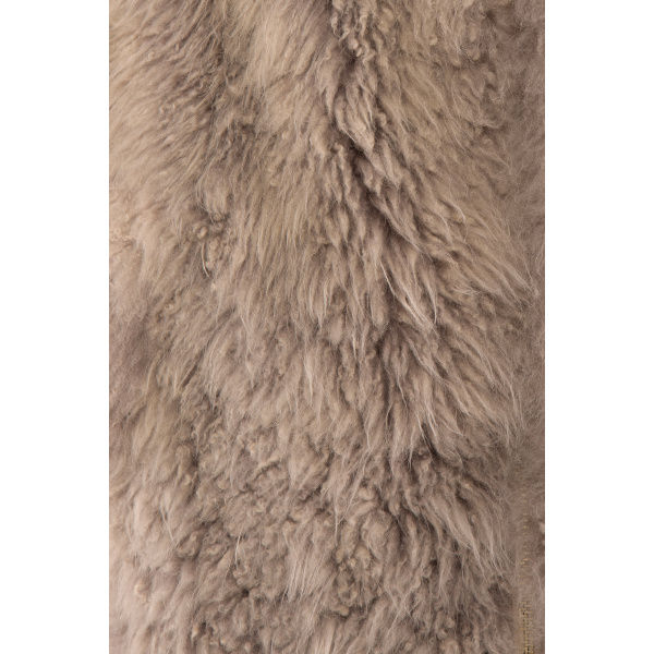 Brown Mohair Coat fur Jackets