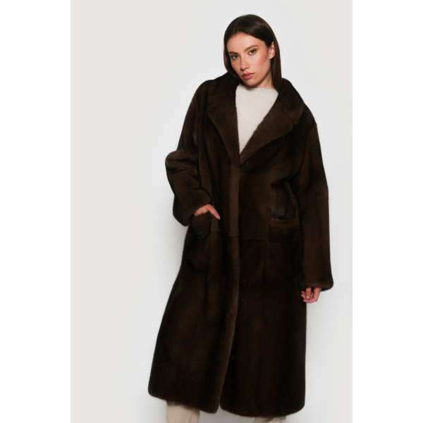 Brown Mink fur Coats