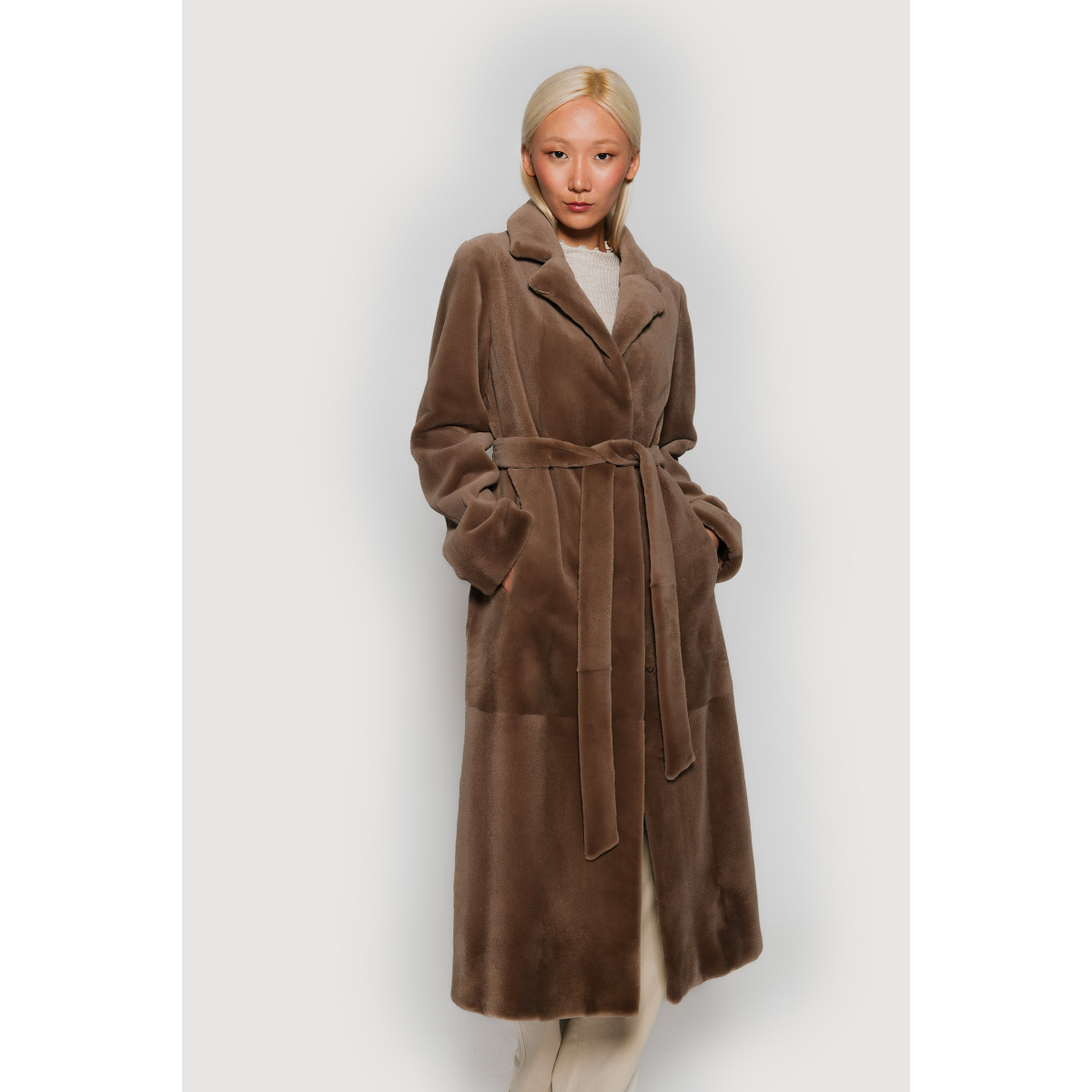 Brown Mink fur Coats