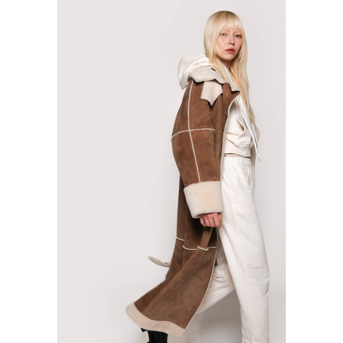 Brown Shearling Coat fur Coats