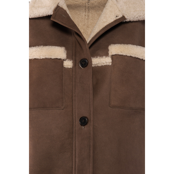 Brown Vests fur Coats