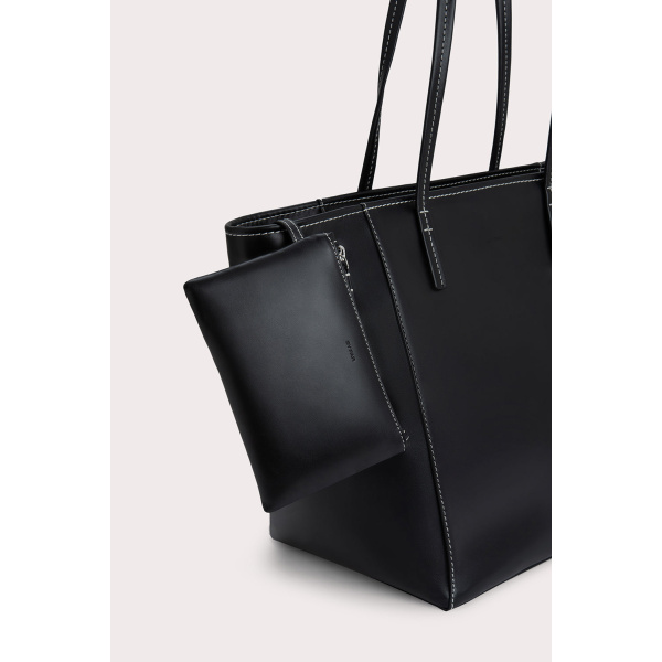 By Far Club Tote Black Box Calf Leather bag bag