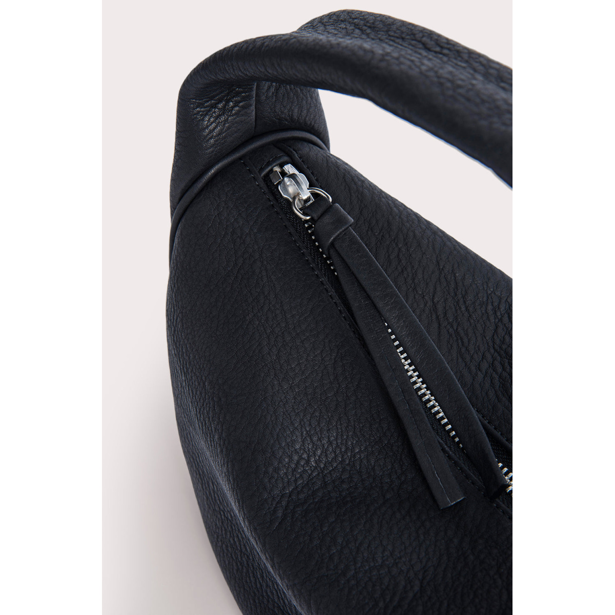 By Far Cush Black Flat Grain Leather Bag bag