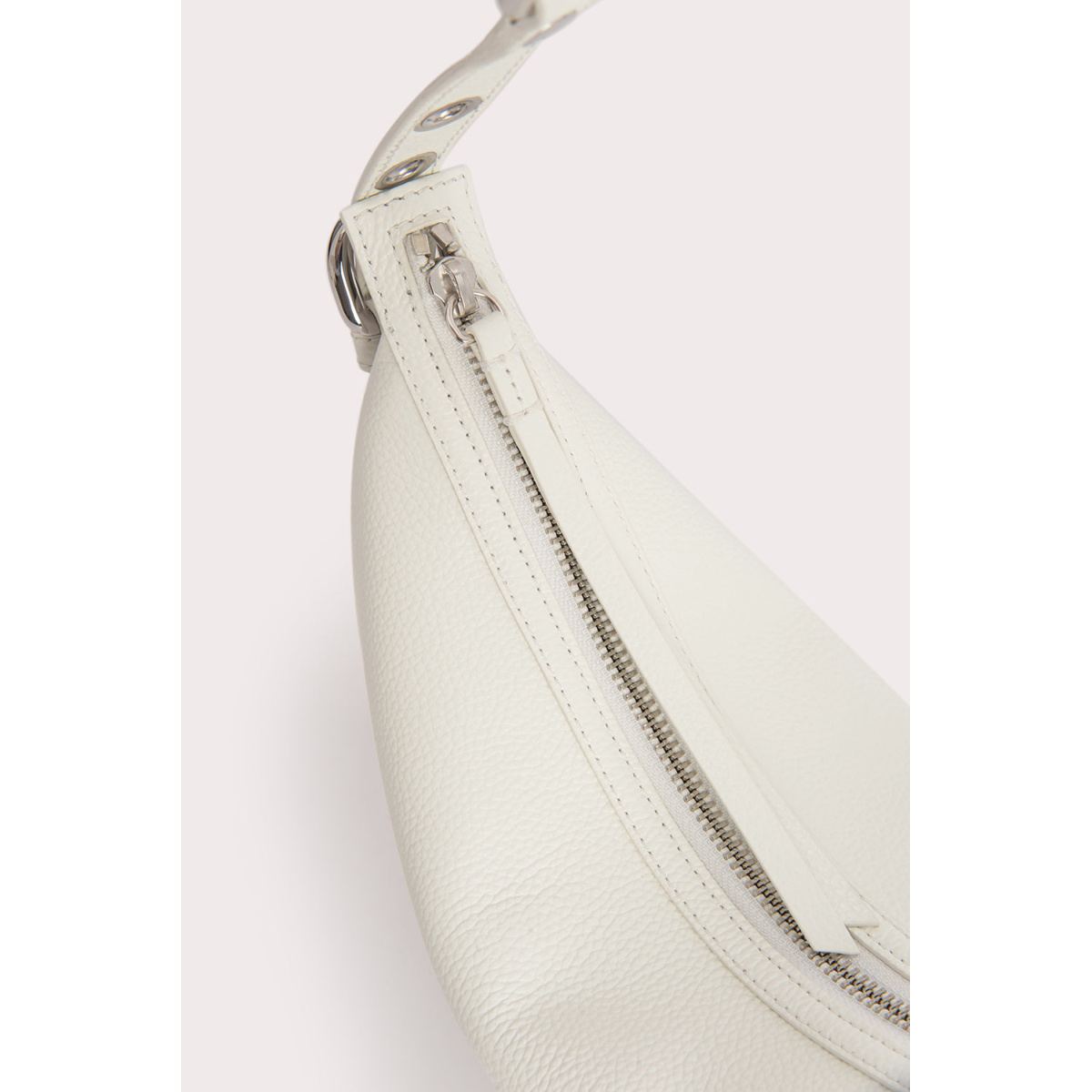 By Far Gib White Small Grain Calf Leather Bag bag