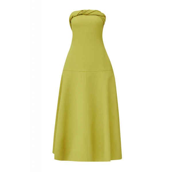 CHATS by C.Dam Yellow Bronze Dress