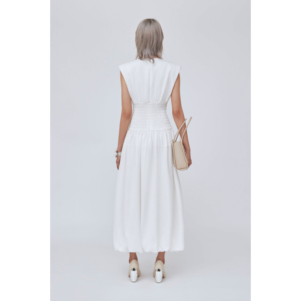 CHATS by C.Dam White Kate Dress