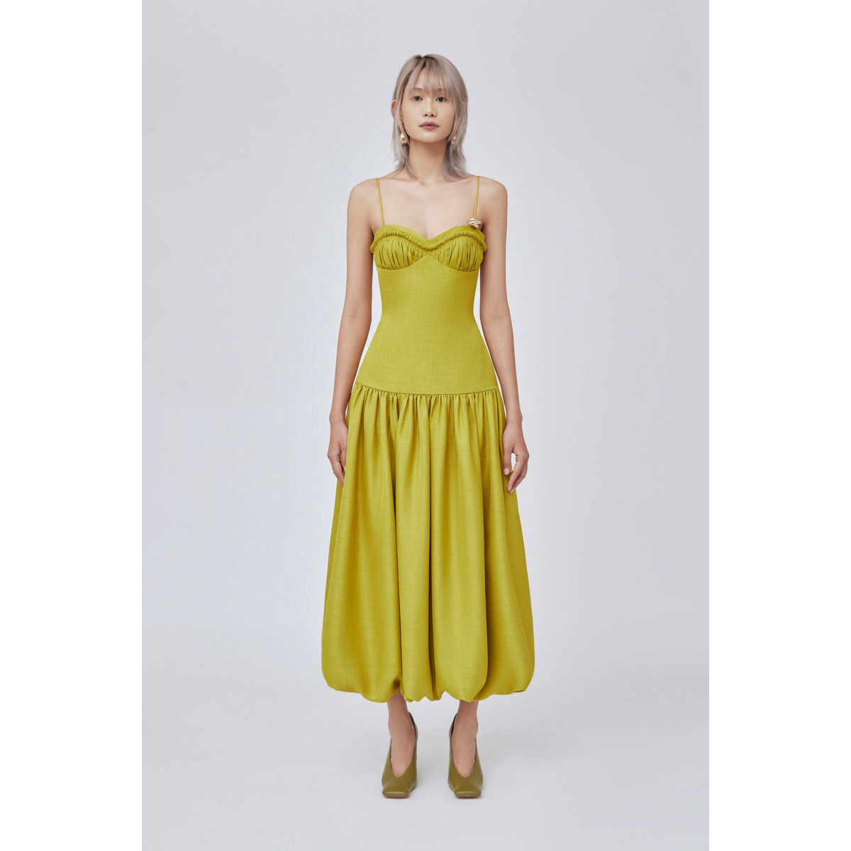 CHATS by C.Dam Yellow Sphinx Dress