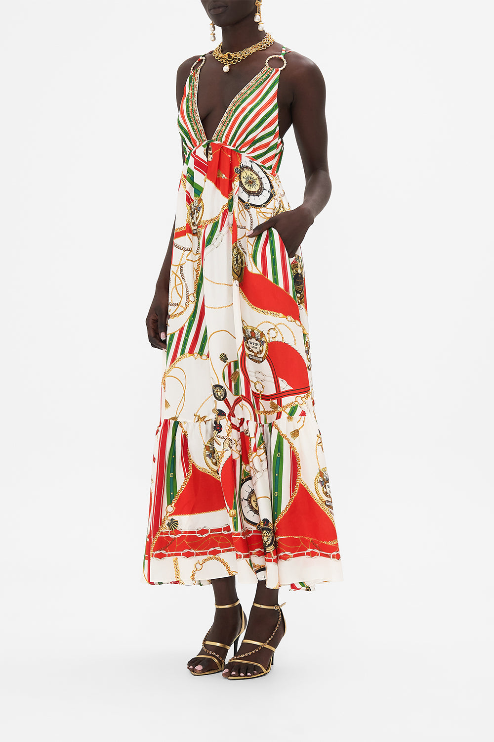 TIERED DRESS WITH HARDWARE VALLEY OF THE KINGS