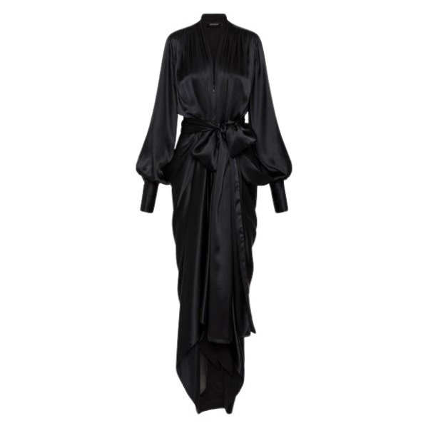 Carla Zampatti Black dress long dress 1011487 nobg