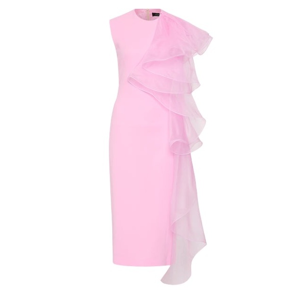 Carla Zampatti Pink midi dress 462039 nobg