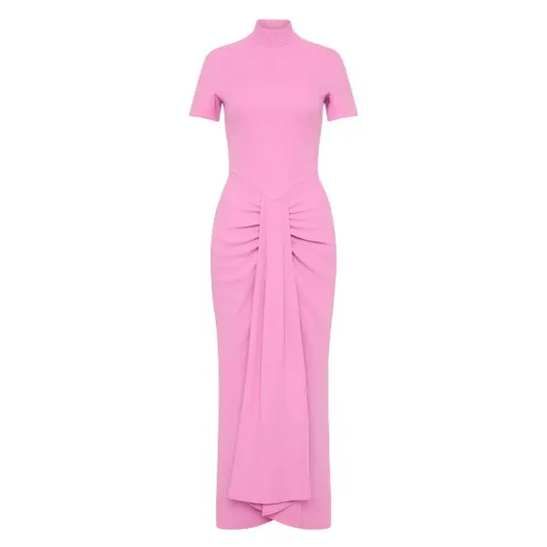 Carla Zampatti Pink midi dress49673 nobg