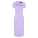 Carla Zampatti purple midi dress70957 nobg