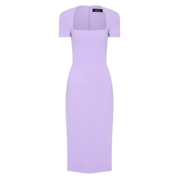 Carla Zampatti purple midi dress70957 nobg