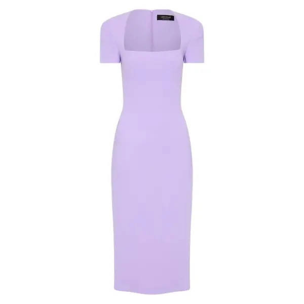 Carla Zampatti purple midi dress70957 nobg