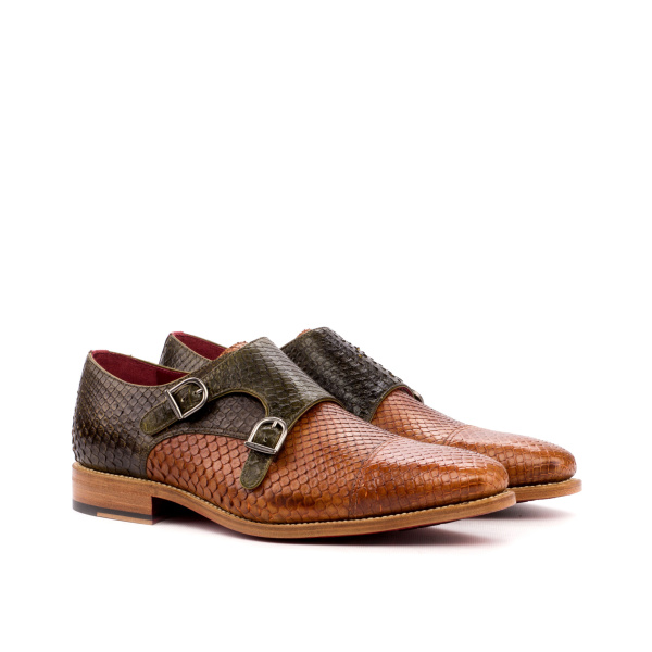 Burgundy Double Monk Shoe