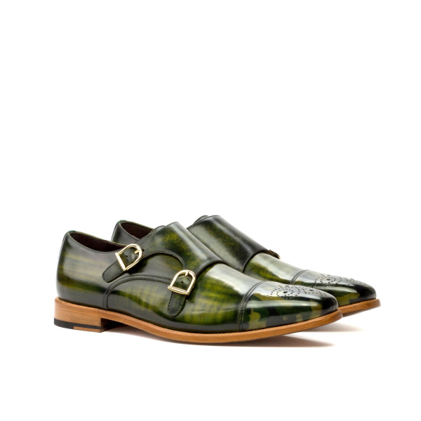 Green Double Monk Shoe