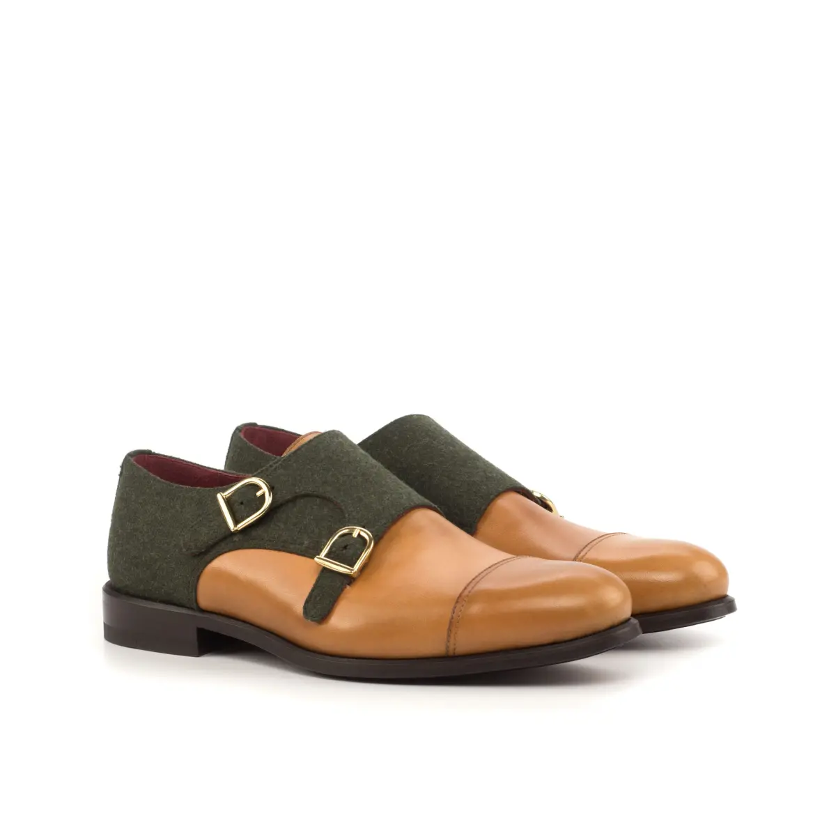 Green Double Monk Shoe