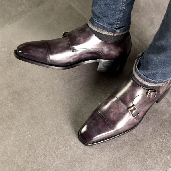 double monk strap shoes