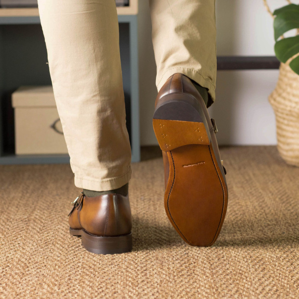 double monk strap shoes