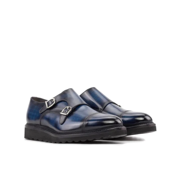 Coveti by you Blue Double Monk Shoe