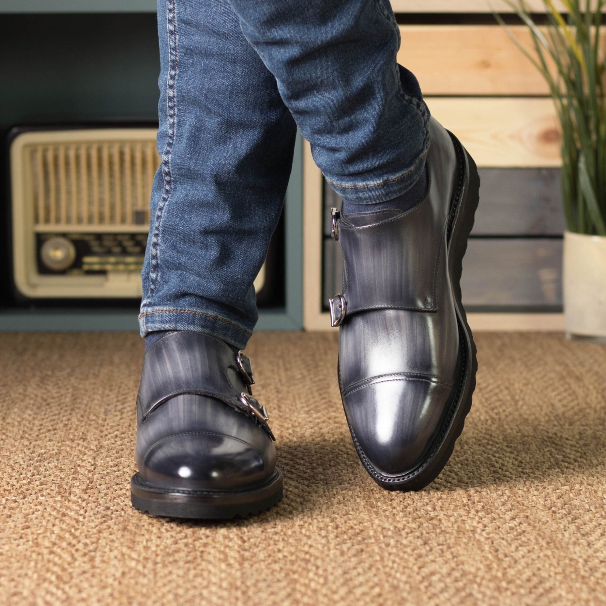 mens monk strap shoes