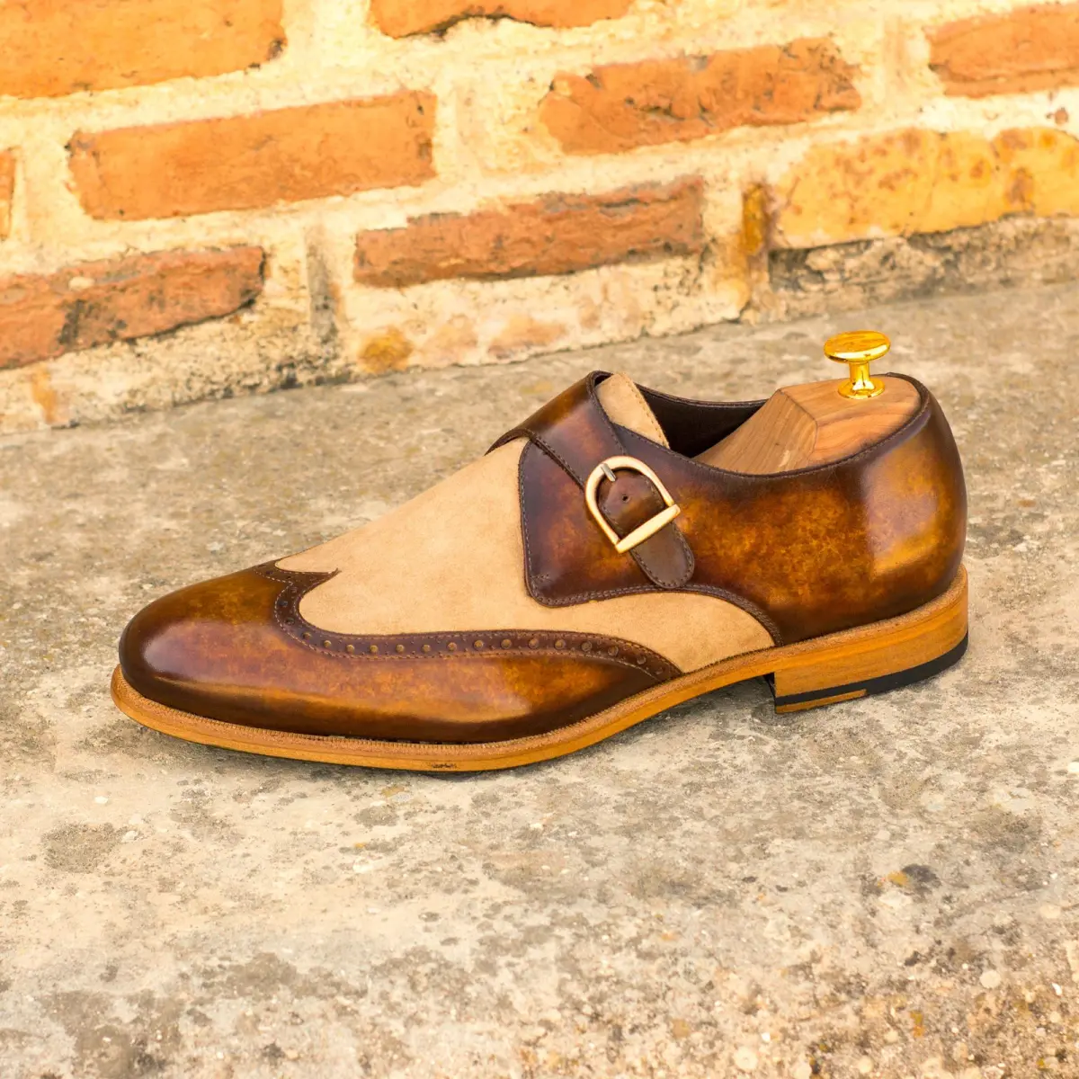 Brown Single Monk Shoe