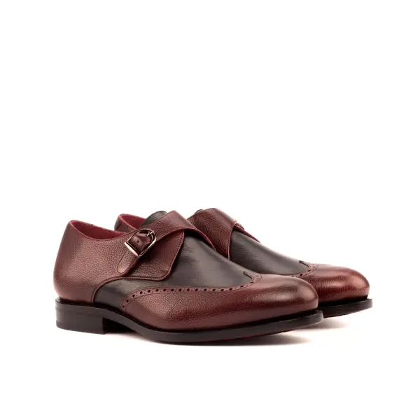 Burgundy Single Monk Shoe