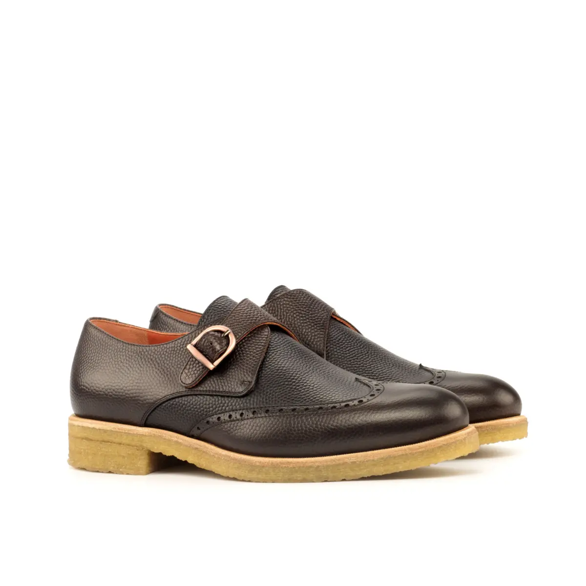 Black Single Monk Shoe