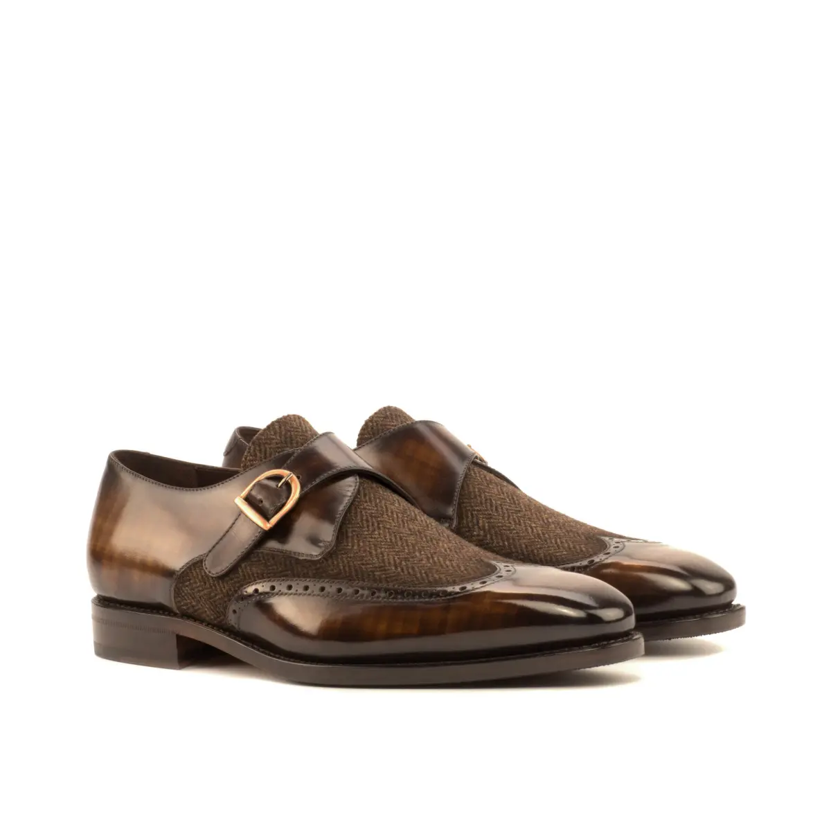 Brown Single Monk Shoe