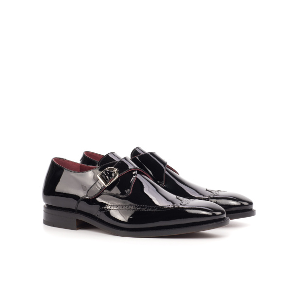 Black monk strap shoes