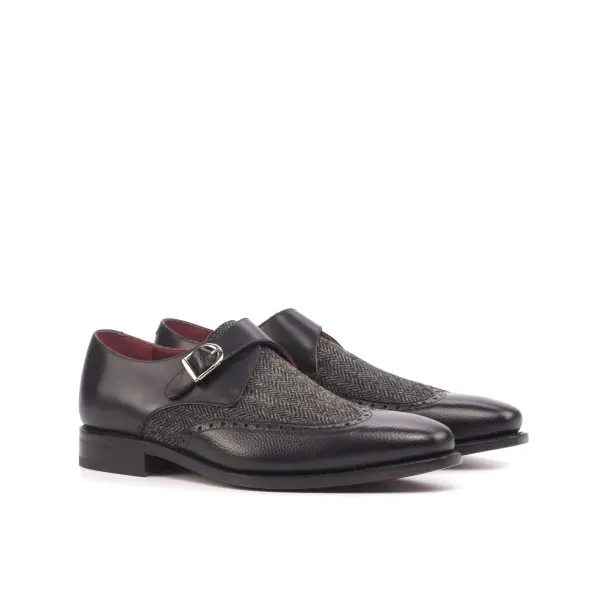 Gray Single Monk Shoe