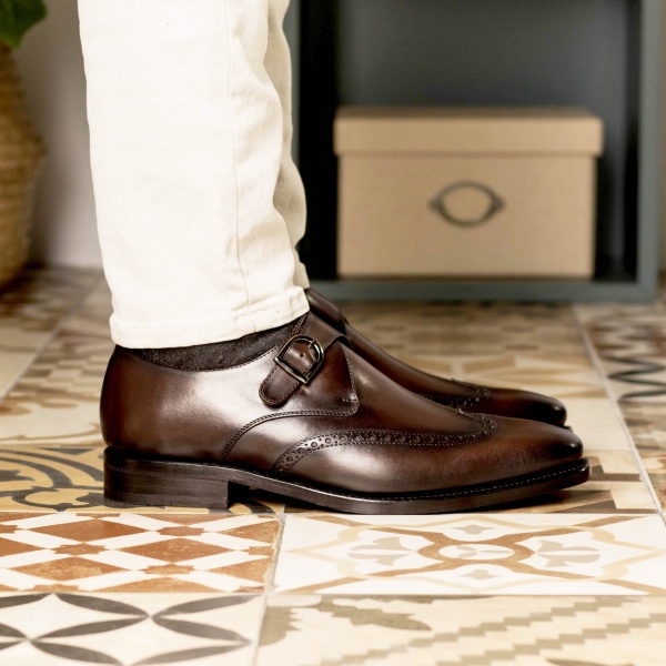 double monk strap shoes