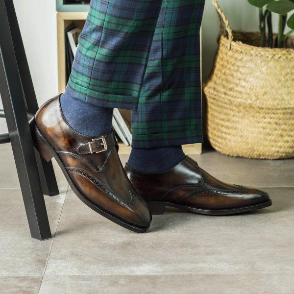 double monk strap shoes