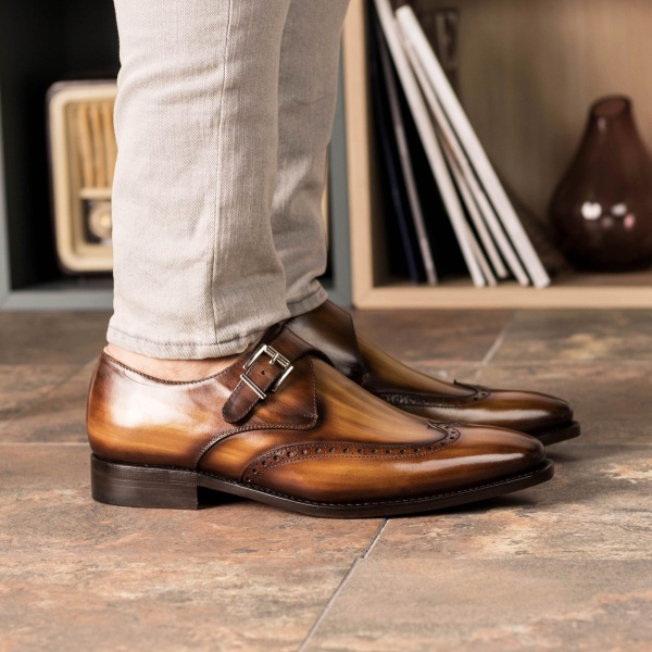 double monk strap shoes