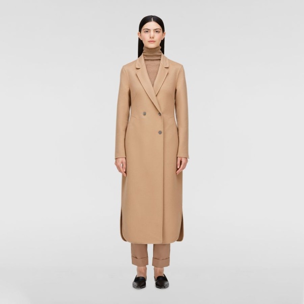 Camel hot sale cashmere overcoat