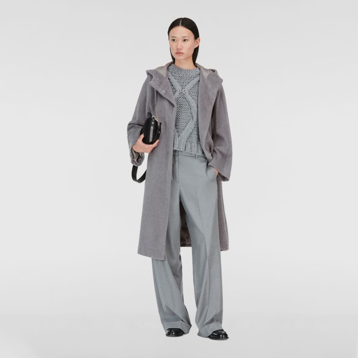 Fabiana Filippi Gray Coat | Designer Collection | Coveti