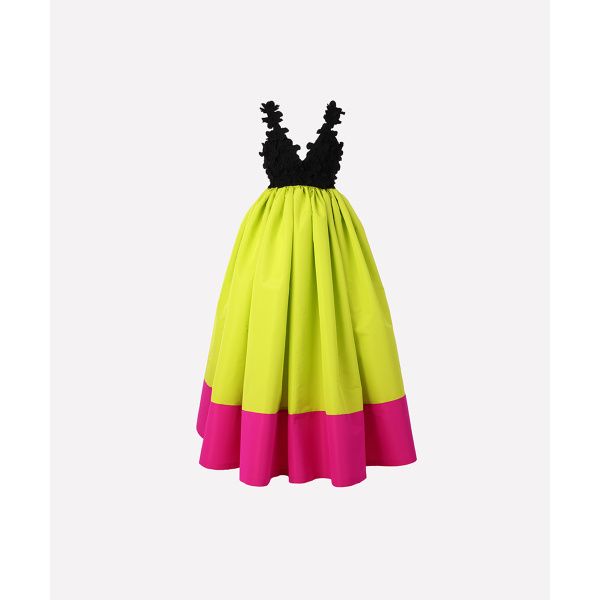 Greta Constantine Green La Moine Neon Gown