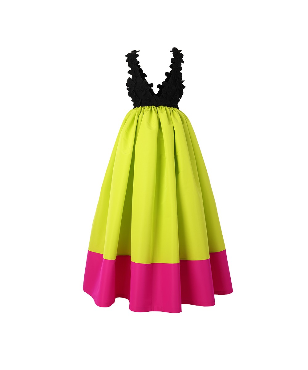 Greta Constantine La Moine Neon Gown